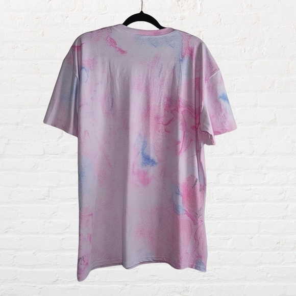 Nubyen multi tee mini day dress in pink - Picture 5 of 7